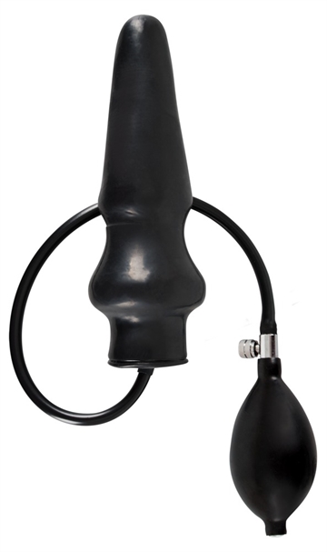 LateX Sort oppustelig ballon anal plug